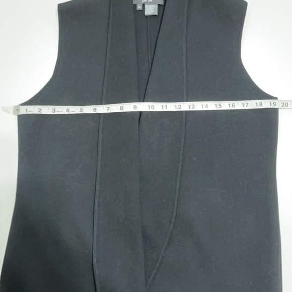 Per Se Black Long Coat Cardigan - Picture 9 of 10